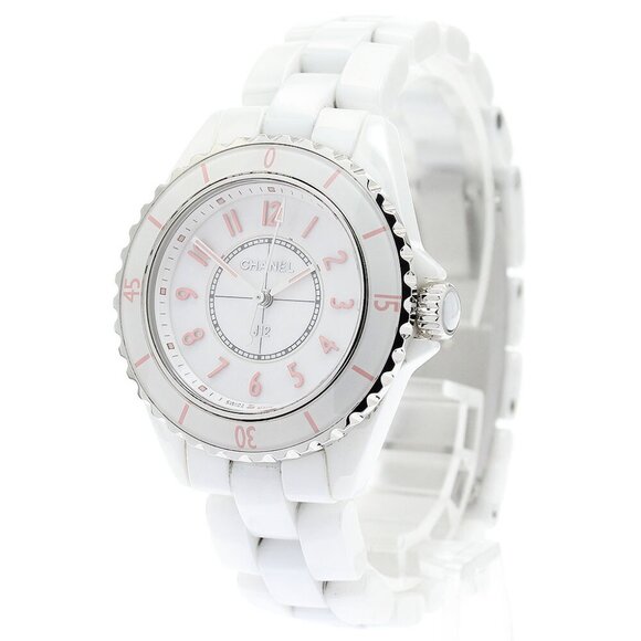 CHANEL J12 Pink Blush H6755 World limited 1200 white Dial Quartz Ladies - Picture 1 of 11
